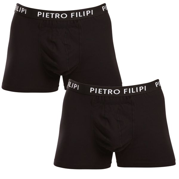 Pietro Filipi 2PACK Men's Boxer Shorts Pietro Filipi Black