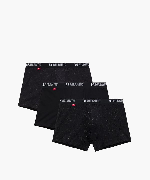 Atlantic 3-PACK Men's Atlantic Sport Boxers - Black