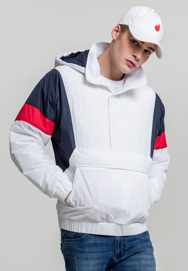 UC Men 3-Tone Tug Jacket White/Navy/Fiery Red