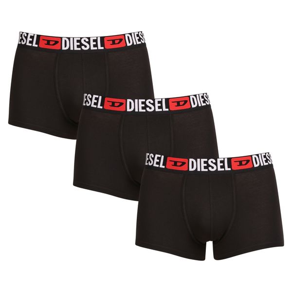 Diesel 3PACK Mens Boxers Diesel Black