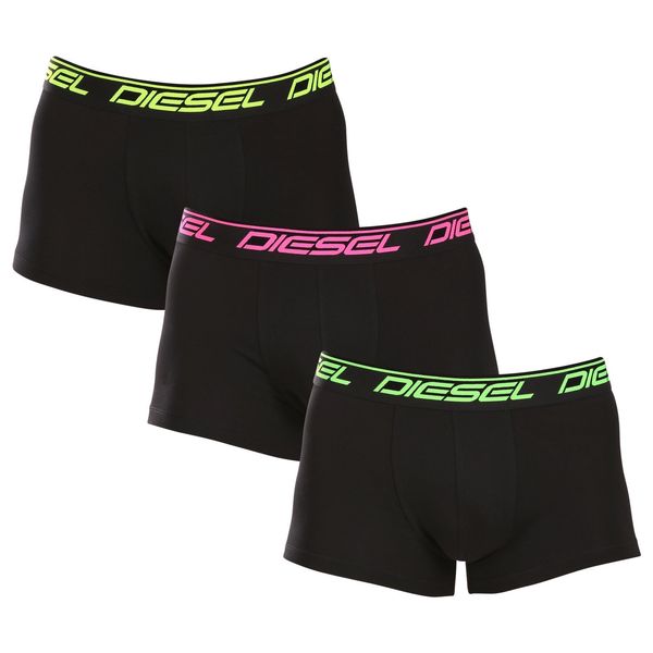 Diesel 3PACK Mens Boxers Diesel Black