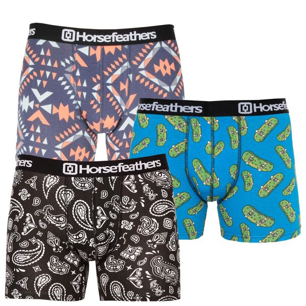 Horsefeathers 3PACK Men's Boxers Horsefeathers Sidney