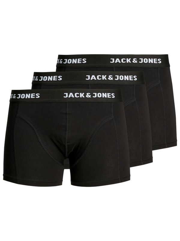 Jack & Jones 3PACK men's boxers Jack and Jones black (12171944)