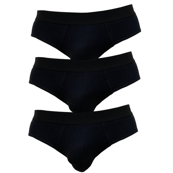 Nedeto 3PACK men's briefs Nedeto black