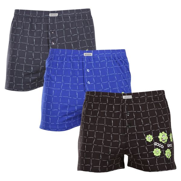 Andrie 3PACK Men's Shorts Andrie multicolor