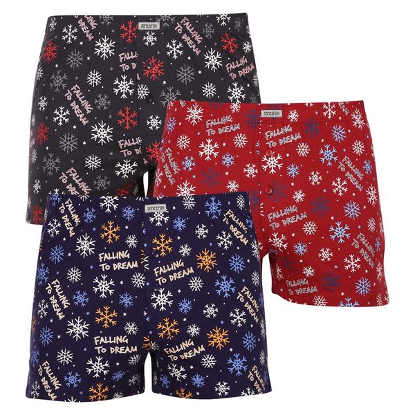 Andrie 3PACK Men's Shorts Andrie multicolor