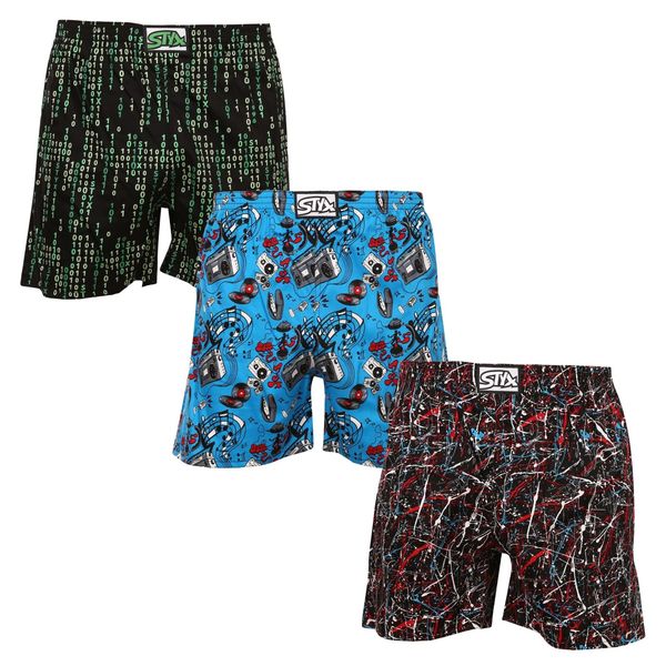 STYX 3PACK Men's Sleepwear Shorts Styx Multicolored