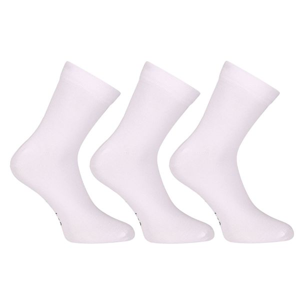 Nedeto 3PACK Socks Nedeto Ankle Bamboo White