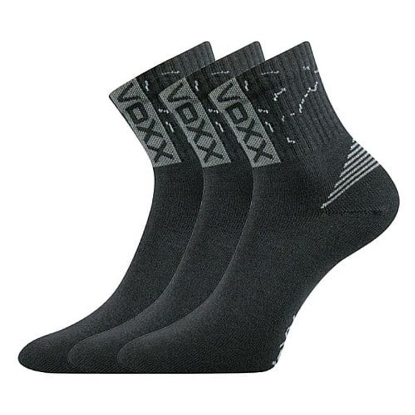 Voxx 3PACK VoXX dark gray socks