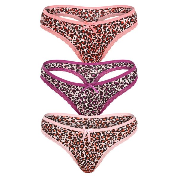 Fine Woman 3PACK women's thongs Fine woman multicolor