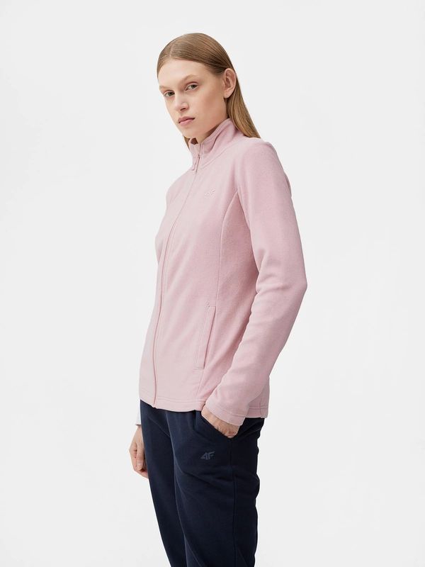 Kesi 4f Pink Fleece with Stand Collar Regular Ladies