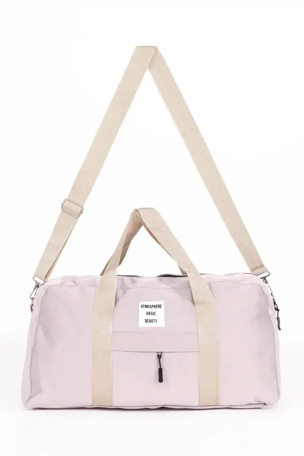 dewberry 59458 Dewberry Unisex Front Pocket Long Strap Sports Bag-POWDER