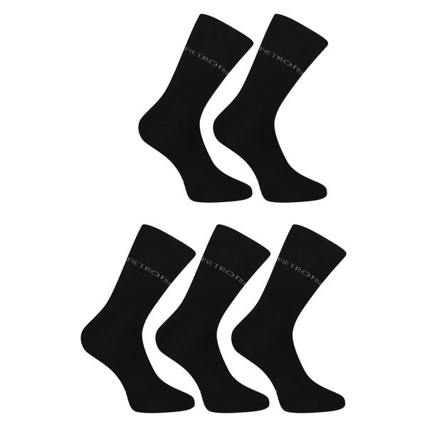 Pietro Filipi 5PACK Pietro Filipi High Bamboo Black Socks