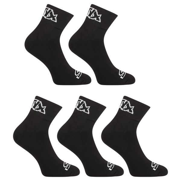 STYX 5PACK Styx ankle socks black