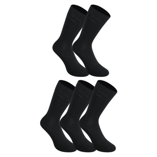 STYX 5PACK Styx high bamboo black socks