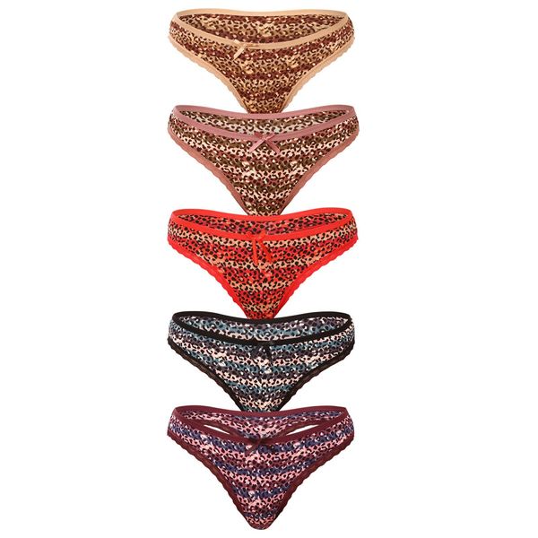 Fine Woman 5PACK women's thongs Fine woman multicolor