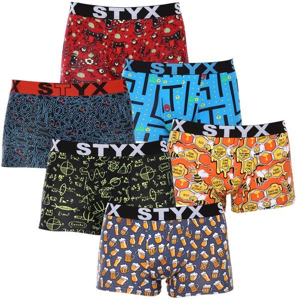 STYX 6PACK Mens Boxers Styx art sports rubber multicolor