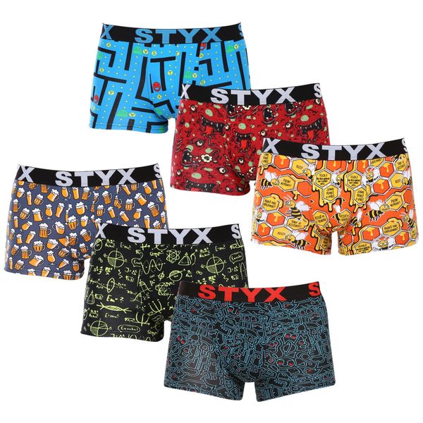 STYX 6PACK Mens Boxers Styx art sports rubber multicolor