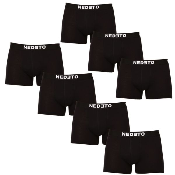 Nedeto 7PACK men's boxers Nedeto black