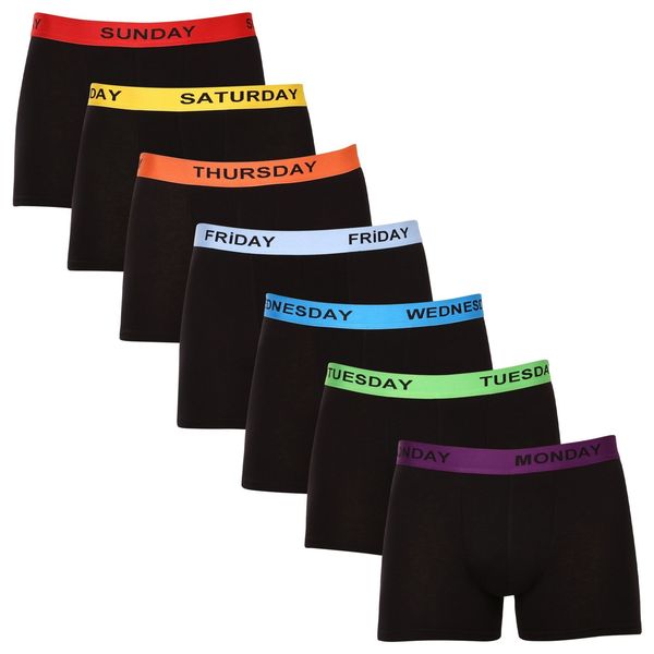 Nedeto 7PACK men's boxers Nedeto black