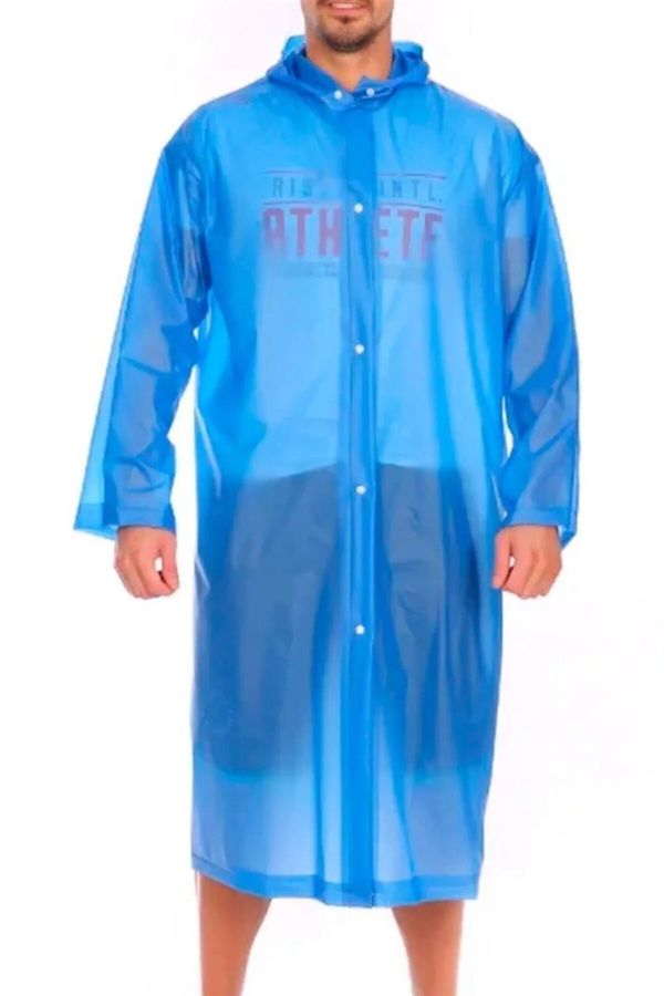 dewberry 89028 Dewberry Waterproof Windproof Mens Raincoat-BLUE