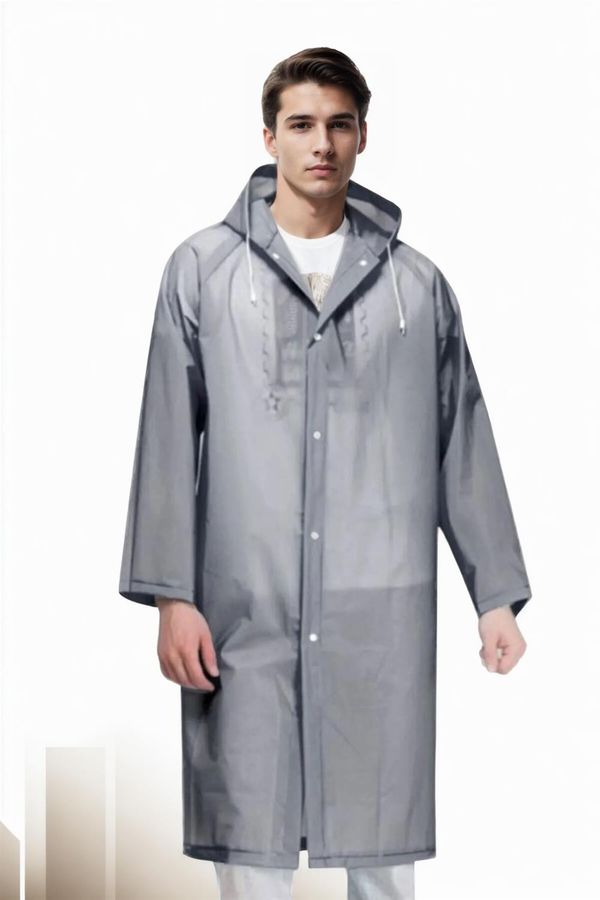 dewberry 89028 Dewberry Waterproof Windproof Mens Raincoat-GREY