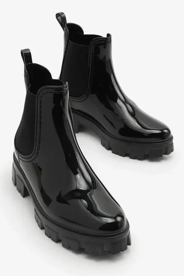 dewberry 98867 Dewberry Womens Rain Boots-BLACK