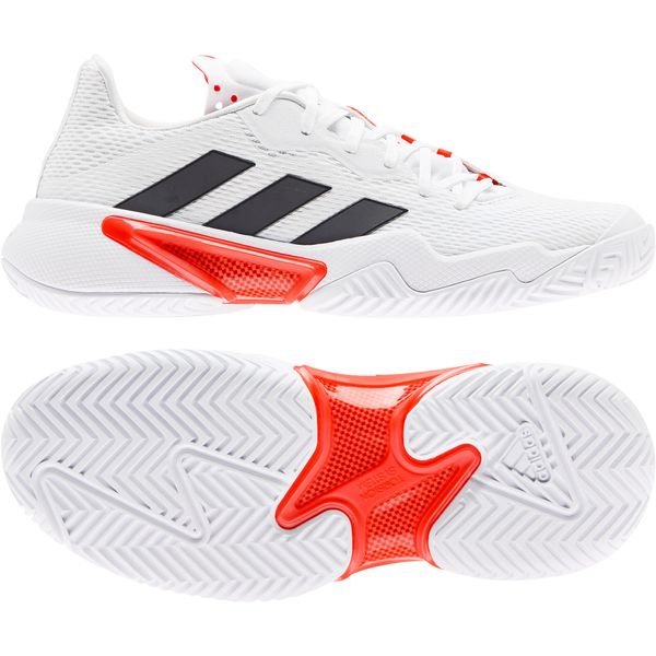 Adidas adidas Barricade W White/Black/Red Women's Tennis Shoes EUR 40 2/3