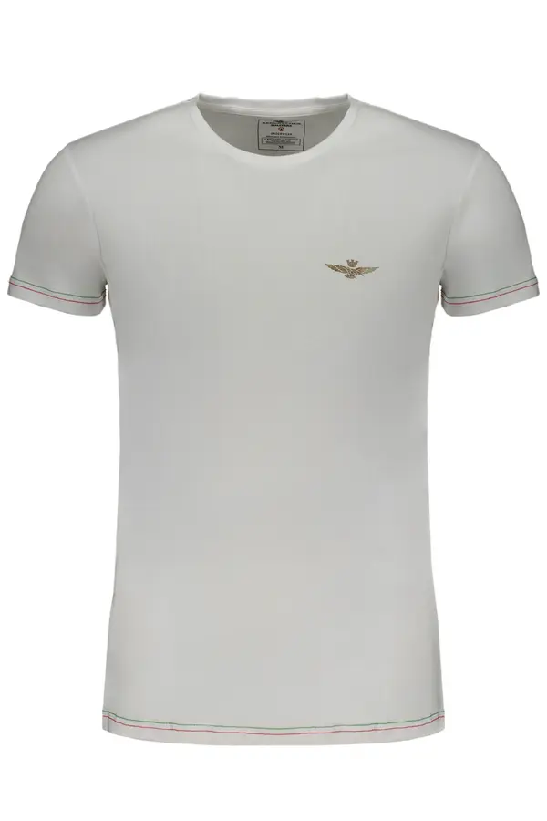 Aeronautica Militare AERONAUTICA MILITARE MEN'S WHITE SHORT SLEEVE T-SHIRT