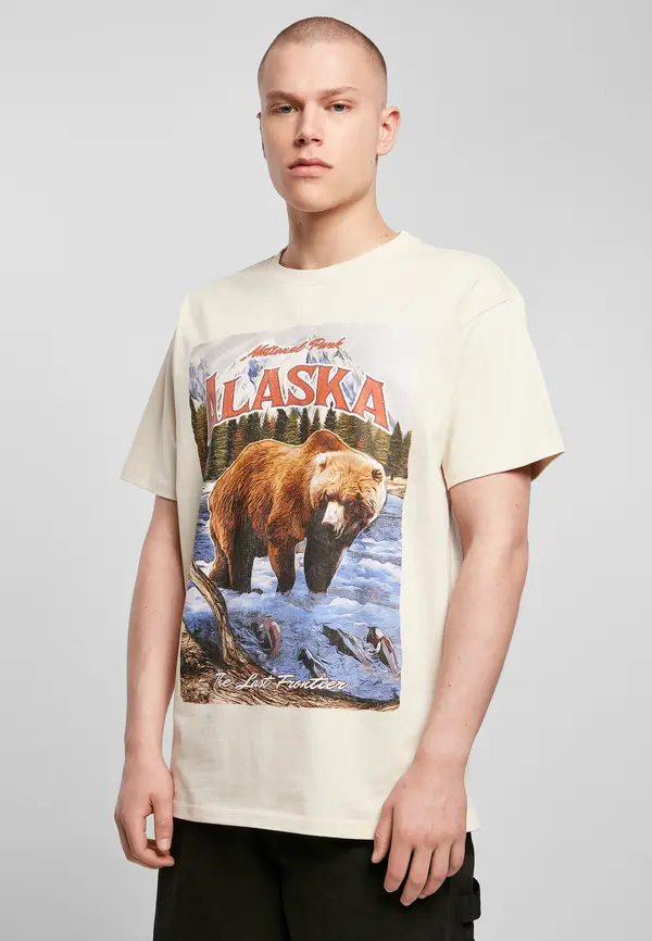 Mister Tee Alaska Vintage Oversize Tee Sand