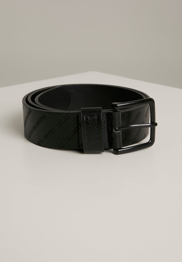 Urban Classics Allover belt with logo black