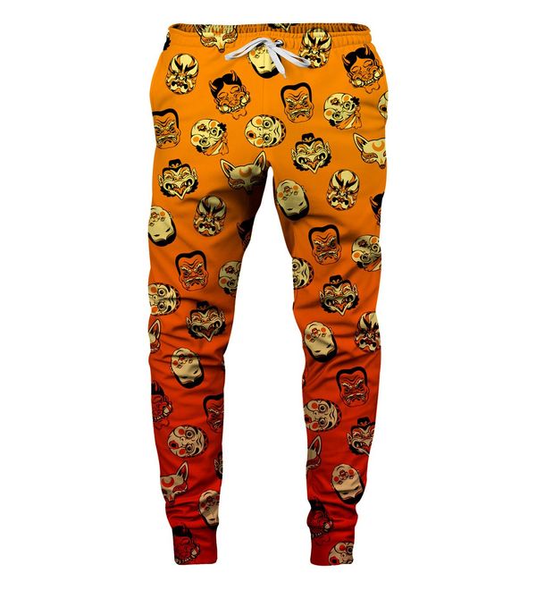 Aloha From Deer Aloha From Deer Unisex's Kabuki Mask Burning Sweatpants SWPN-PC AFD924