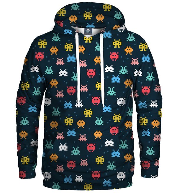 Aloha From Deer Aloha From Deer Unisex's Space Invaders Hoodie H-K AFD365