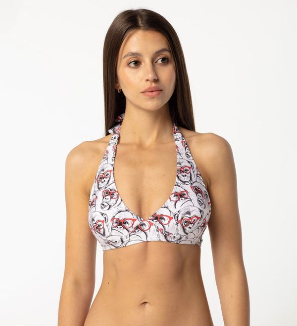 Aloha From Deer Aloha From Deer Woman's Cheeky Monkey Halter Neck Bikini Top BTH AFD368