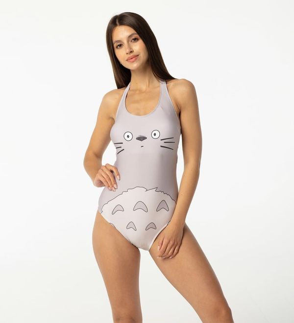 Aloha From Deer Aloha From Deer Woman's Totoro Open Back Swimsuit SSOB AFD940