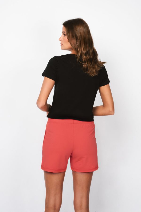 Italian Fashion Alta women's short shorts - coral