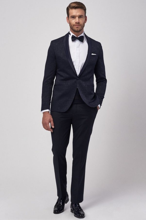 ALTINYILDIZ CLASSICS ALTINYILDIZ CLASSICS Men's Slim Fit Slim Fit Patterned Tuxedo Tuxedo