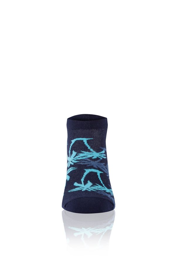 Italian Fashion Ankle socks PALEROS - navy blue/turquoise