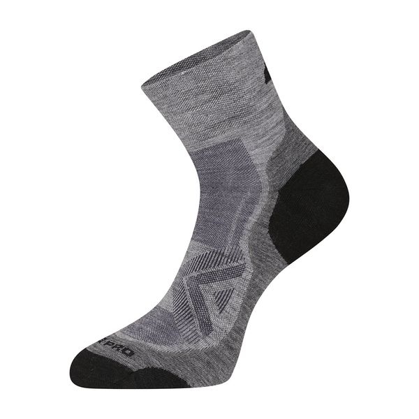 ALPINE PRO Antibacterial socks made of merino wool ALPINE PRO DERERE gray