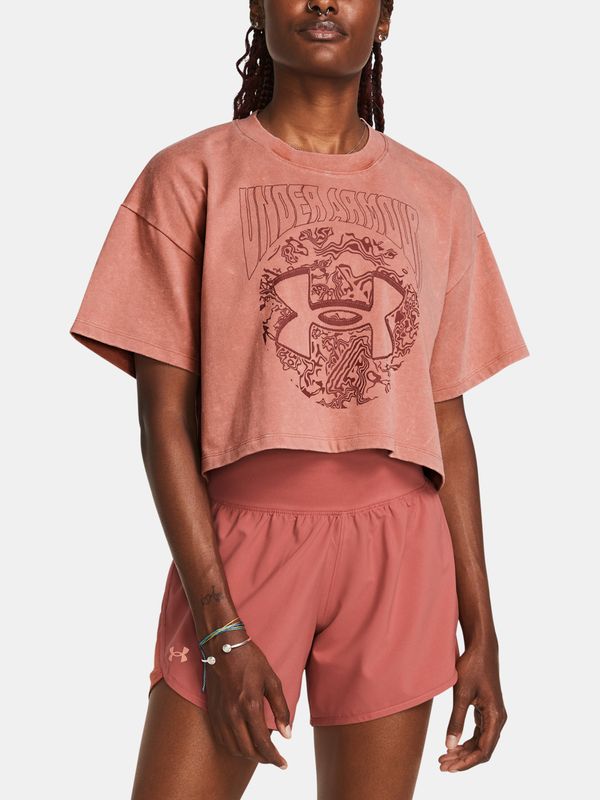 Under Armour Apricot T-shirt Under Armour UA HW Dusk to Dawn Crop SS