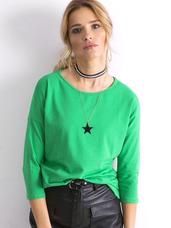 Fashionhunters April Green Blouse