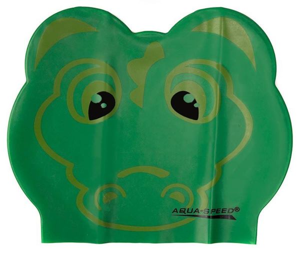 AQUA SPEED AQUA SPEED Kids's Swimming Cap ZOO Latex Crocodile