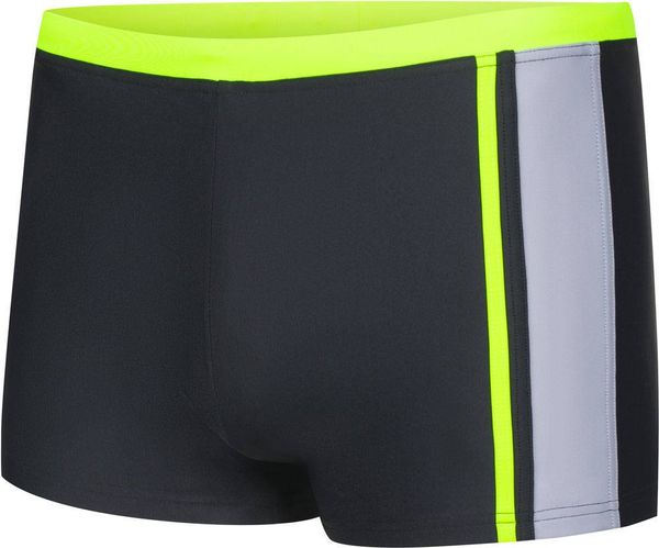 AQUA SPEED AQUA SPEED Kids's Swimming Shorts Max Black/Grey/Yellow Pattern 138