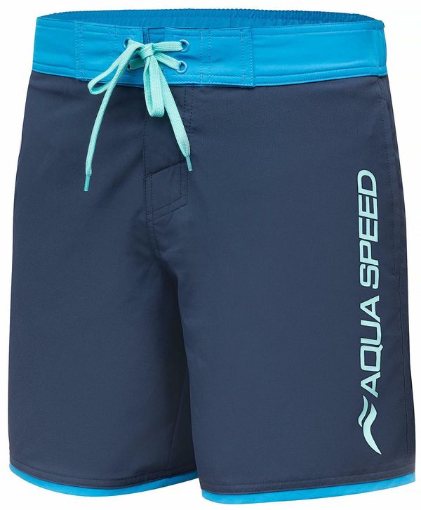 AQUA SPEED AQUA SPEED Man's Swimming Shorts Evan Navy Blue