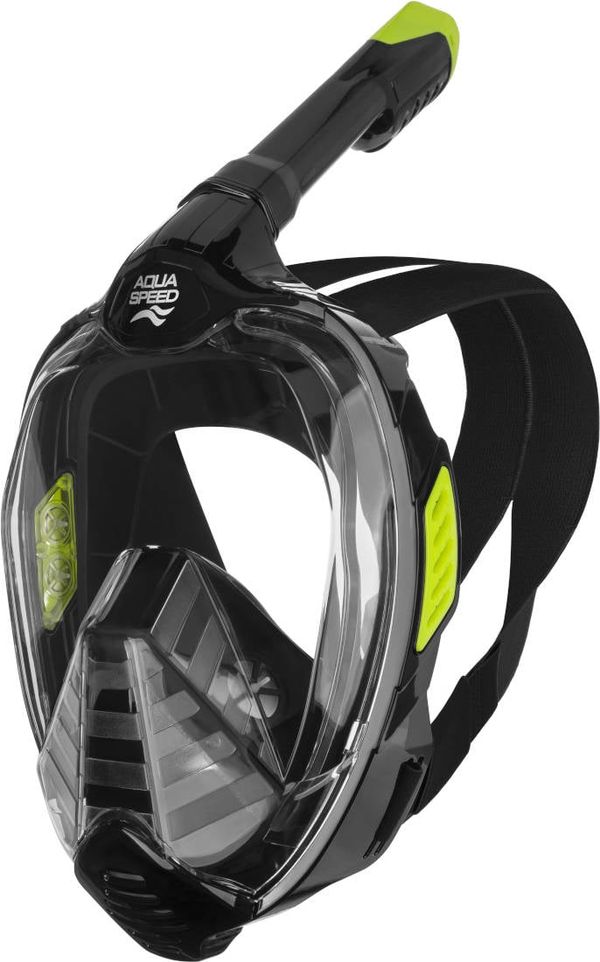 AQUA SPEED AQUA SPEED Unisex's Full Face Diving Mask Vefia ZX Black/ Green