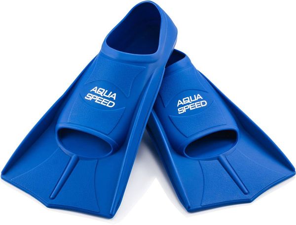 AQUA SPEED AQUA SPEED Unisex's Snorkel Flippers Training Navy Blue Pattern 11