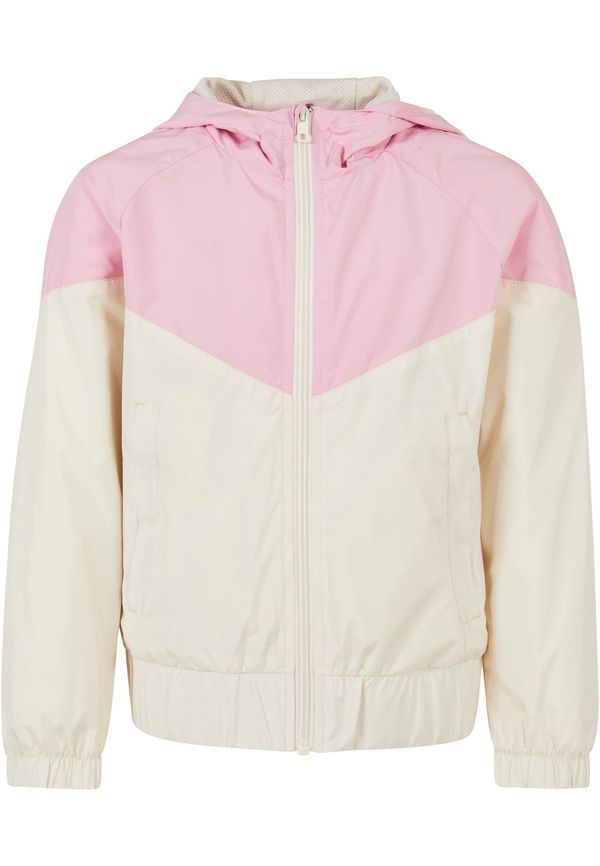 Urban Classics Kids Arrow Girls' Windbreaker Pink/White Sand