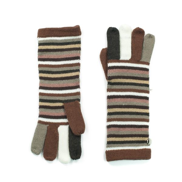 Art of Polo Art Of Polo Woman's Gloves rk13435-4 Brown/Multicolor