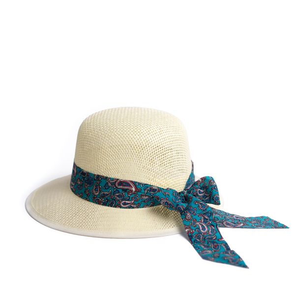 Art of Polo Art Of Polo Woman's Hat cz24137-2 Ecru/Turquoise