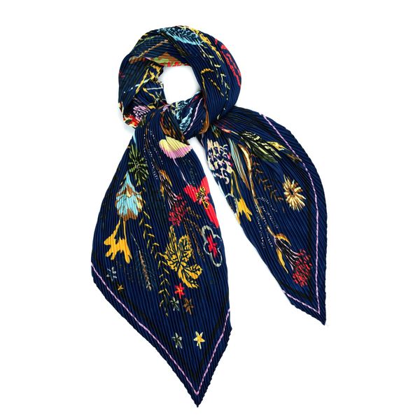 Art of Polo Art Of Polo Woman's Scarf Sz23420-3 Navy Blue